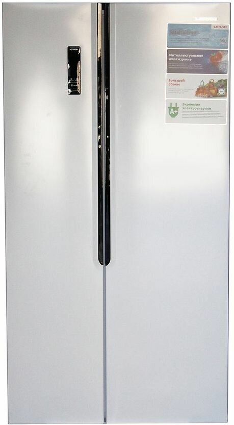 Холодильник двухкамерный LERAN SBS 300 W NF No Frost Side by Side белый