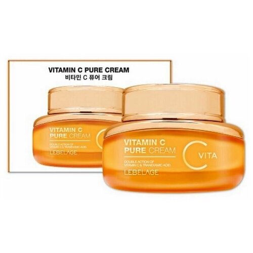 набор уходовой косметики с витамином с lebelage vitamin c pure 4 set LEBELAGE Крем с витамином С VITAMIN C PURE CREAM, 55мл