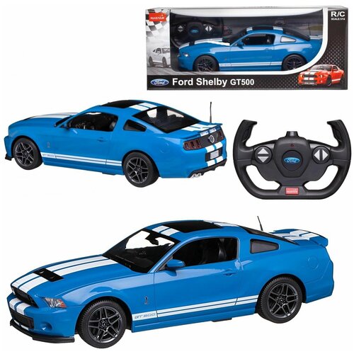 Машина р/у 1:14 Ford Shelby GT500 Цвет Синий rastar машина р у 1 14 ford shelby gt500 цвет красный