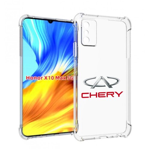 Чехол MyPads Chery-3 мужской для Honor X10 Max задняя-панель-накладка-бампер