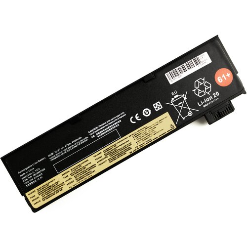 Аккумулятор для Lenovo ThinkPad T570 (10.8V 4400mAh) 61+ p/n: 01AV425 01AV426 01AV427 шлейф для матрицы lenovo thinkpad t470 a475 p n dc02c009h10