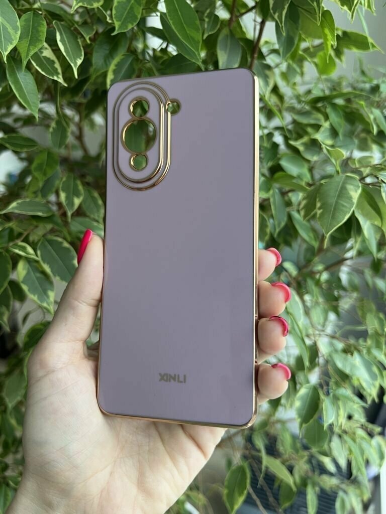 Силиконовый чехол xinli для Huawei Nova 10 Pro / Хуавей Нова 10 Про (Пурпурный)