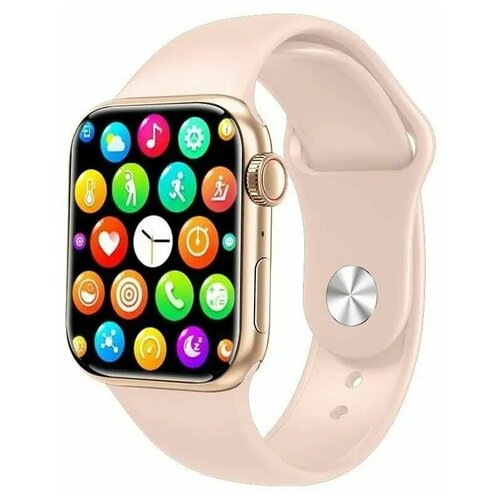 Умные смарт часы Smart Watch 8 45mm с NFC и беспроводной зарядкой Spece Aluminium Золотой 234900₽