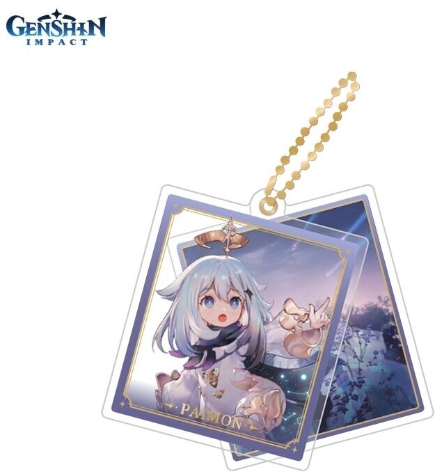 Брелок акриловый Genshin Impact Геншин Импакт Genshin Impact Character Acrylic Strap Paimon 6974696616217