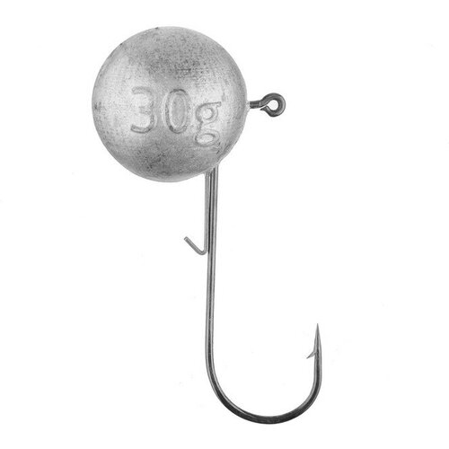 фото Джиг-головка lucky john round head, 30 г, крючок № 02/0