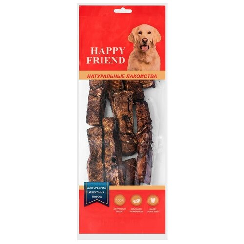 Лакомство для собак HAPPY FRIEND Легкое говяжье для средних и крупных пород 100г (упаковка - 10 шт)