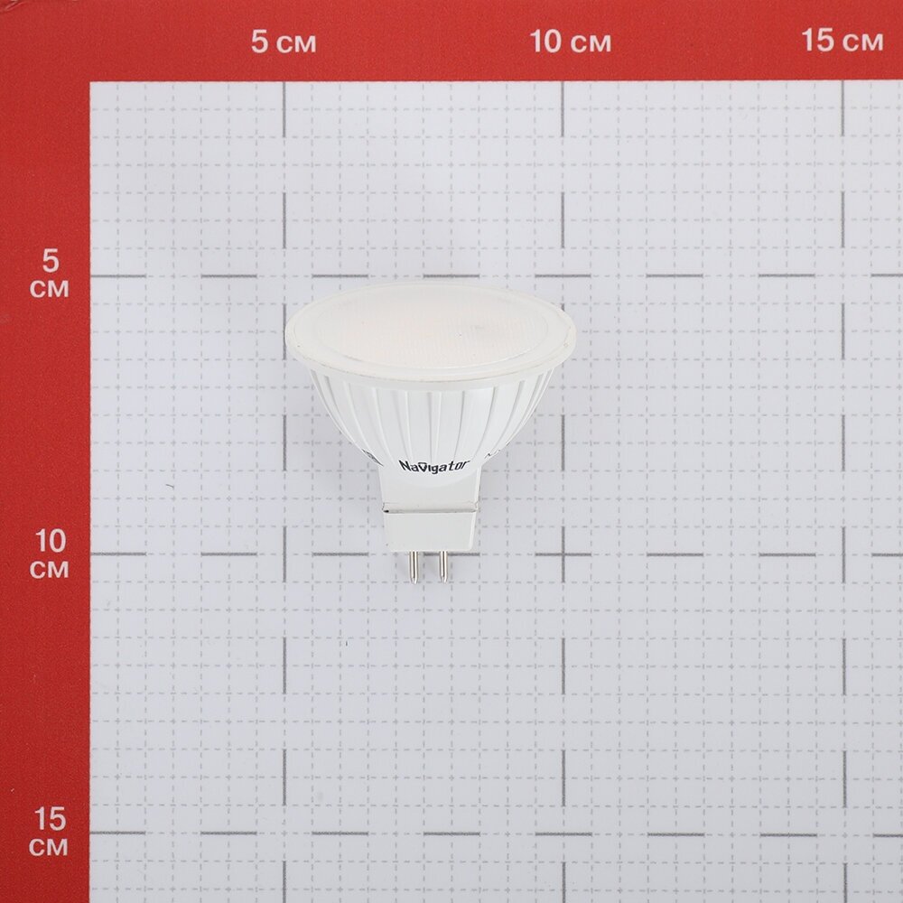 Светодиодная лампа Navigator 61 382 диммируемая, GU5.3 MR16, 7 Вт, теплого света 3000К, 1 шт.