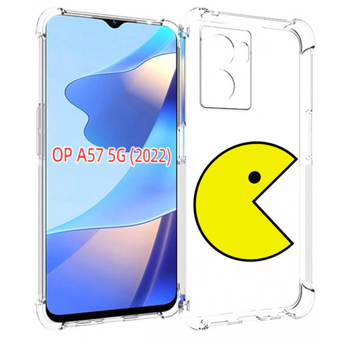 Чехол MyPads pacman-пекмен для OPPO A57 5G(2022) задняя-панель-накладка-бампер