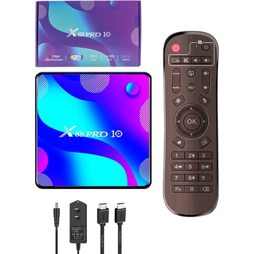 Цифровая приставка ресивер Android X88 PRO10 TV BOX RK3318 4GB32GB BT5GDDR3 499900₽