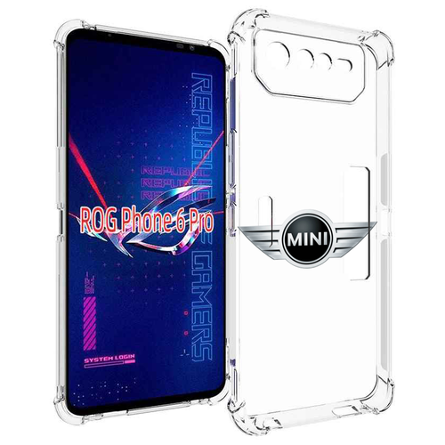 Чехол MyPads мини-mini-5 для Asus ROG Phone 6 Pro задняя-панель-накладка-бампер