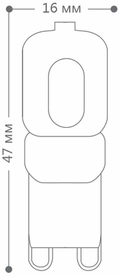 Лампа светодиодная, (5W) 230V G9 2700K JCD9, LB-430 FERON