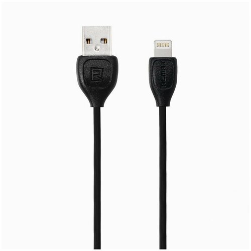 Кабель USB - Apple lightning Remax RC-050i Lesu, 100 см. Черный кабель remax lesu usb apple lightning rc 050i 1 м белый