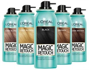 L'Oreal Paris Спрей Magic Retouch для мгновенного закрашивания отросших корней  волос, каштановый, 75 мл, 75 г — купить в интернет-магазине по низкой цене  на Яндекс Маркете