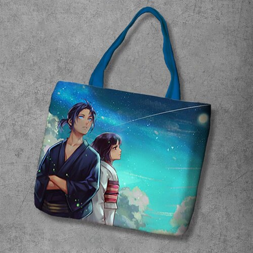 фото Сумка шоппер anime dakimakura, фактура рельефная, мультиколор