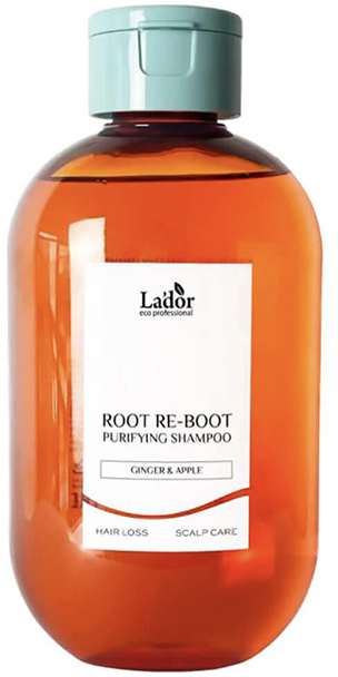 Шампунь Lador Root Re-Boot Purifying Shampoo (Ginger & Apple) для чувствительной и жирной кожи головы с имбирем и яблоком, 300 мл