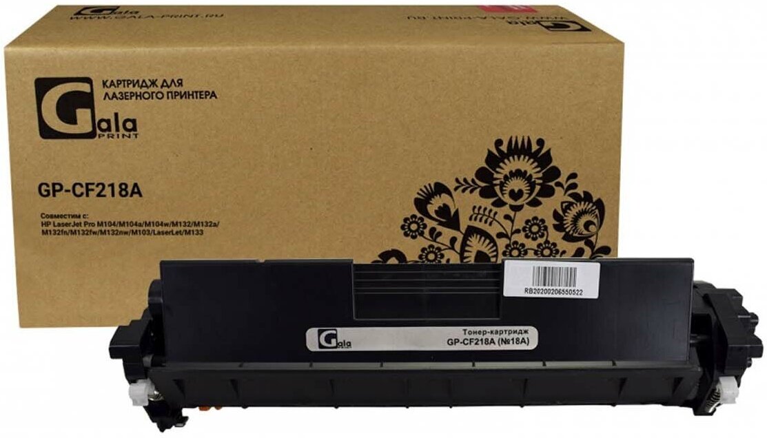 Картридж CF218A для HP LaserJet M132a, M104a, M132nw, M132fn, M104w, M132fw 1400 стр. GalaPrint