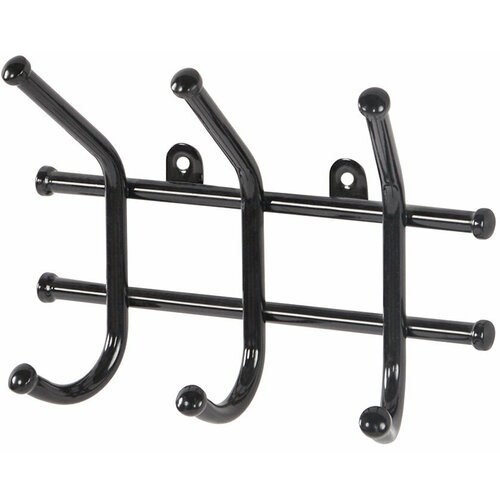 Вешалка настенная Hoff Норма 23х165х8 цвет чёрный 399₽