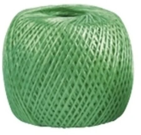 Шпагат полипропиленовый зеленый, 1.7 мм, L 400 м, Россия Сибртех - фотография № 1