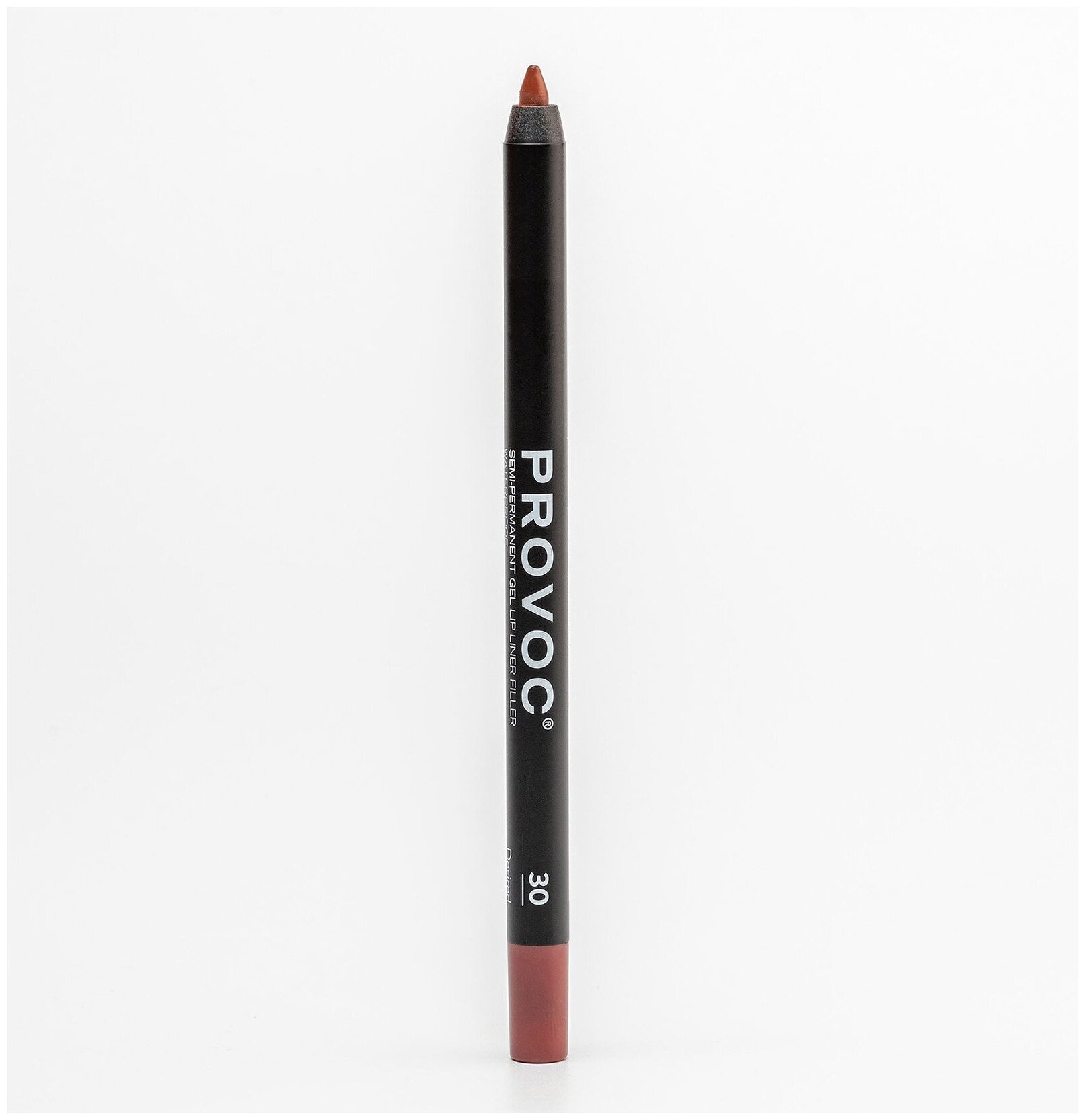 Provoc Gel Lip Liner 030 Desired Гелевая подводка в карандаше для губ (цв. терракотовый)