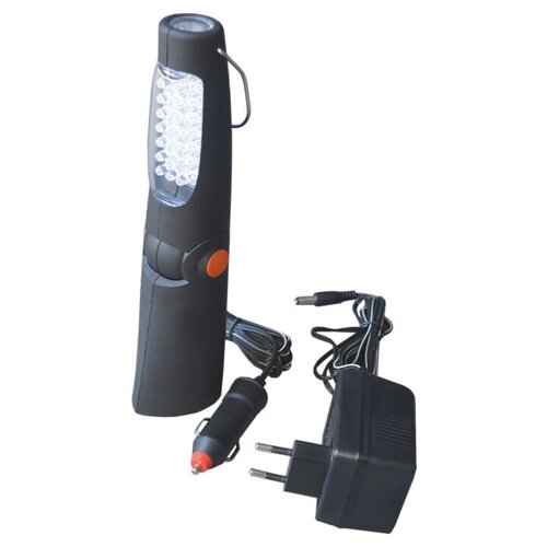 WIEDERKRAFT Фонарь светодиодный аккумуляторный пылевлагозащищенный корпус аккумулятор Li-ion 1100mAh 26 LEDs в комплекте зарядное устройство от сети и от прикуривателя WDK-65511 4424₽