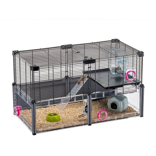 Клетка для хомяков и мышей Fedrplast Multipla Hamster с аксессуарами 72,5х37,5х42 см.