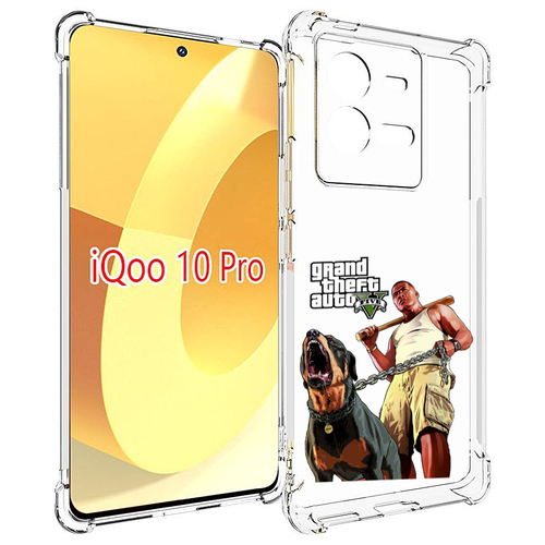 Чехол MyPads GTA грозная собака для Vivo iQOO 10 Pro задняя-панель-накладка-бампер