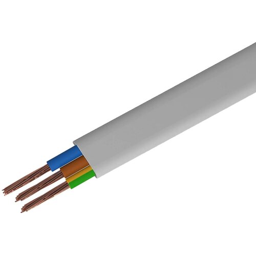 Провод Партнер-Электро ПуГВВ 3х2.5 10 м ГОСТ цвет белый провод партнер электро пвс 3х1 5 20 м гост