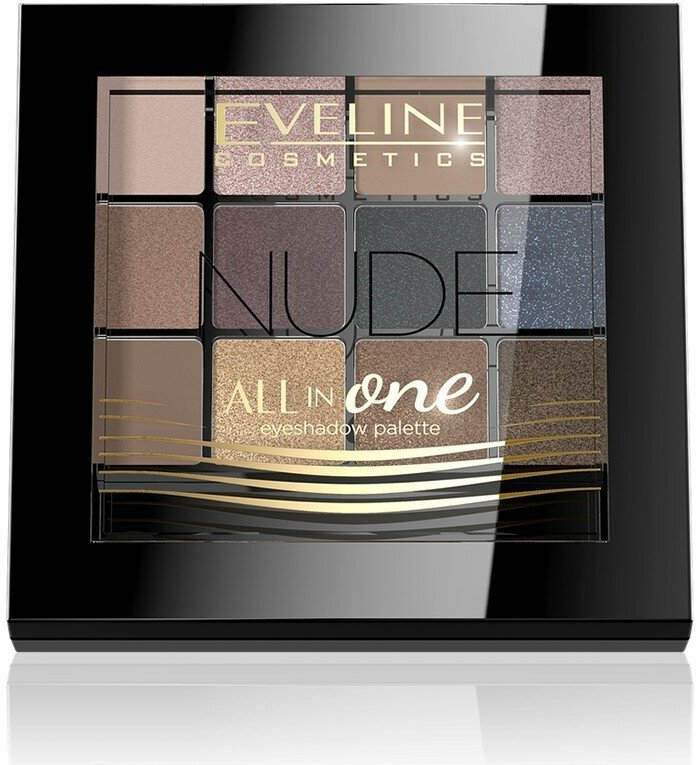 Палетка теней для век `EVELINE` ALL IN ONE тон Nude