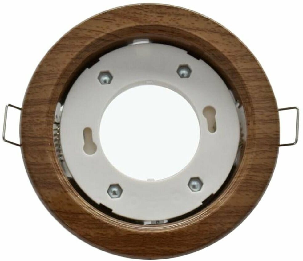 фото Светильник встраиваемый General "WOOD-HAZEL" GX53. Орех