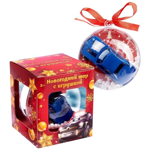 Woow Toys Новогодний шар с игрушкой 3337496, 8 см, микс woow toys новогодний шар с игрушкой 8 х 9 4 х 8 см цвета микс