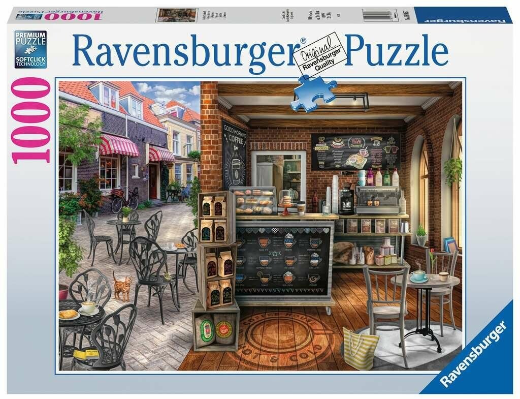 Ravensburger. Пазл 1000 деталей "Причудливое кафе"