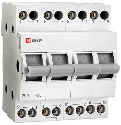 tps-4-16 Трехпозиционный переключатель 4P 16А Basic EKF - фото №2