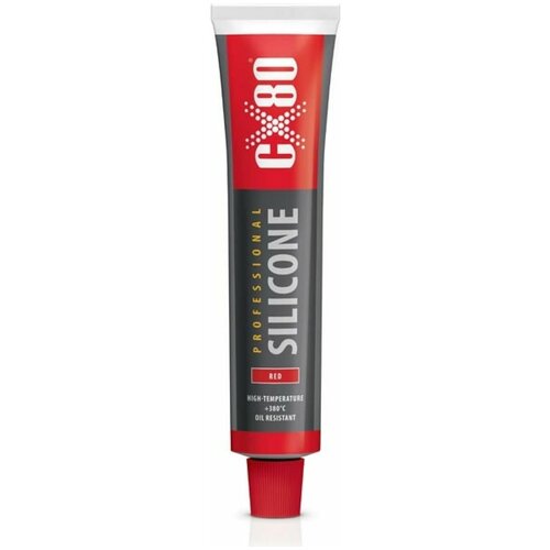 Герметик силиконовый термостойкий красный SILIKON PROFESSIONAL 80ML BLISTER 621/400