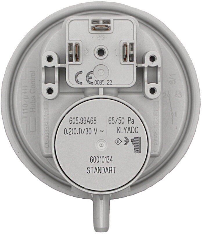 Реле давления воздуха, маностат, пневмореле, прессостат, 65/50 Pa, Huba Control 60010134 на BERETTA Ciao, City, Mynute DGT, R10023908 R10030492