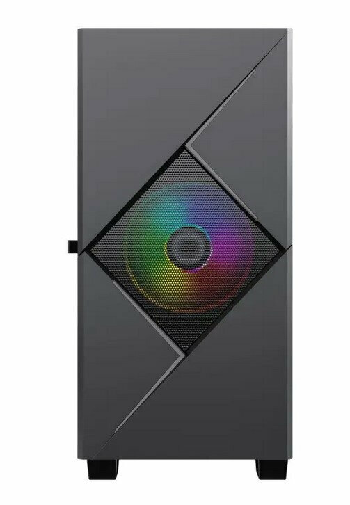 Корпус GameMax Cyclops BG без БП (Mini Tower, mATX, Черно-серый, 1*USB2.0 + 1*USB3.0, 2*120мм) — фото 5