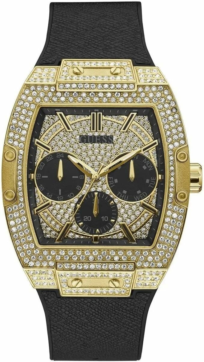 Наручные часы GUESS Часы наручные кварцевые мужские Guess GW0048G2 на силиконовом ремешке 