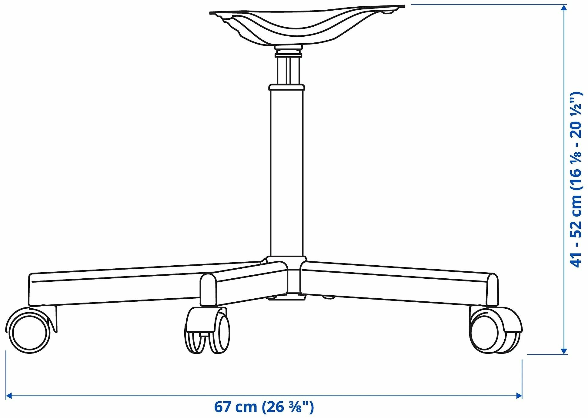 Каркас кресла(стула) IKEA BLYSKAR (Блискэр), белый - фотография № 3