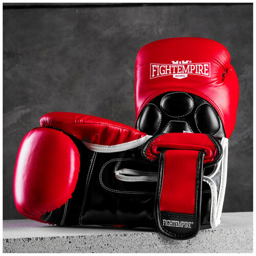 Перчатки боксёрские FIGHT EMPIRE, NITRO, 16 унций, цвет красный