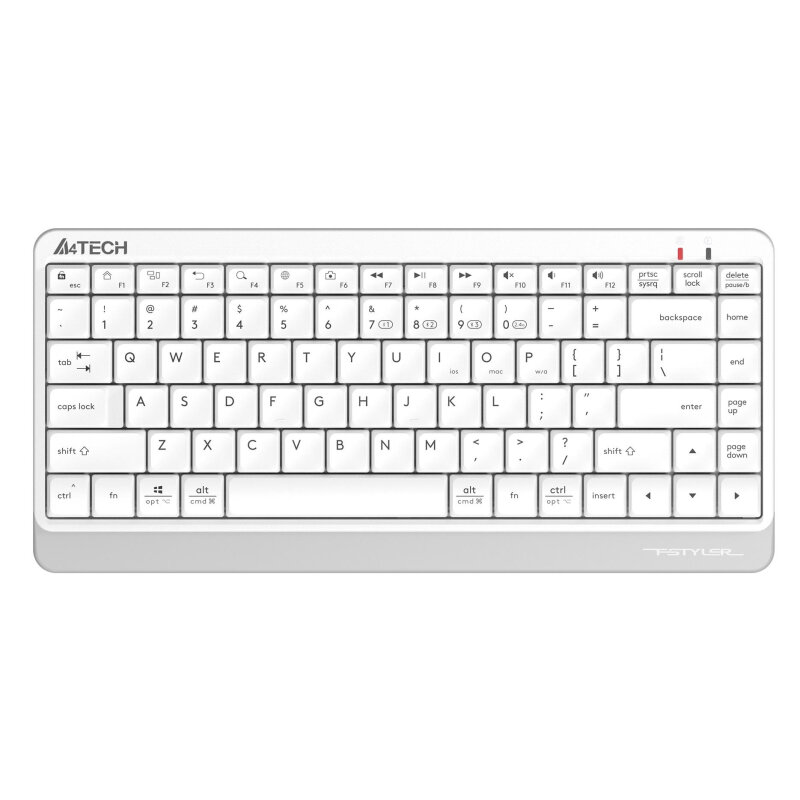 Клавиатура A4Tech Fstyler (FBK11 WHITE) белый/серый USB беспроводн/BT/Radio