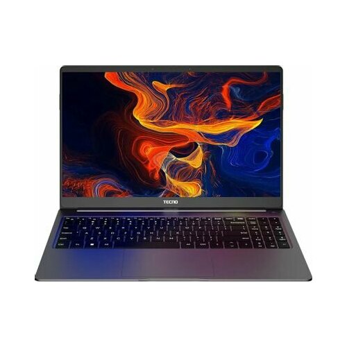 Ноутбук TECNO MegaBook T1 TCN-T1I5-12. W15. GR, 15.6", IPS, Intel Core i5 12450H 2ГГц, 8-ядерный, 16ГБ LPDDR4, 512ГБ SSD, Intel UHD Graphics , Windows 11 Home, серый