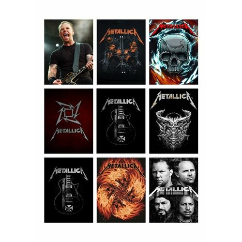 Наклейки, стикеры Metallica, Металлика №1