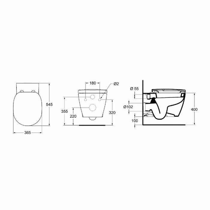 Connect Set W941102 Унитаз подвесной 54.5x36.5 см (микролифт) Ideal Standard - фото №14