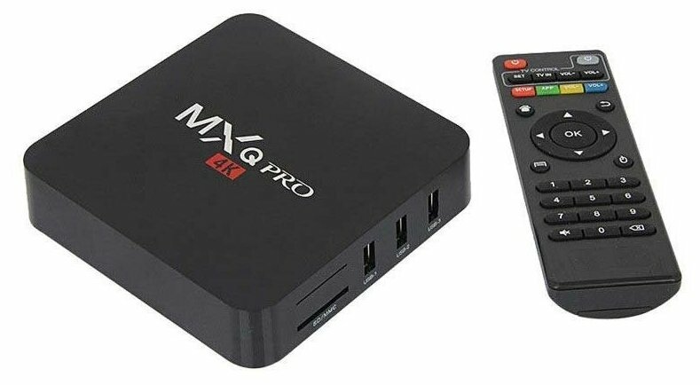 Смарт ТВ приставка цифрового телевидения Smart TV Box MXQ Pro 4K 5G / Андроид / ТВ бокс медиаплеер для дома и дачи с HDMI и Wi-Fi на Android