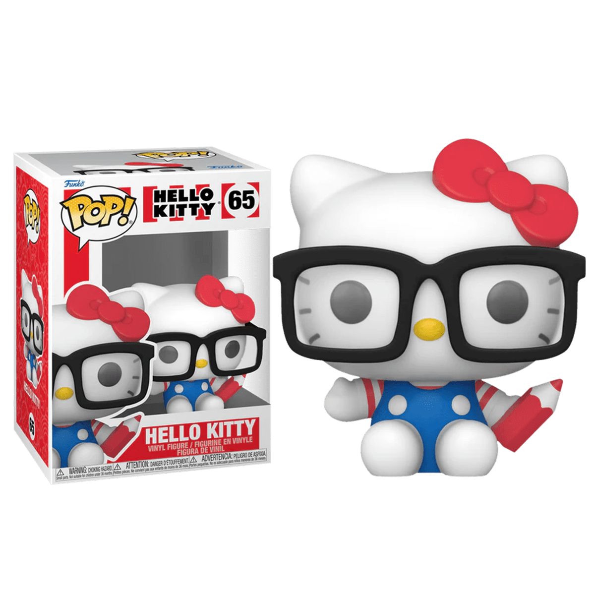 Фигурка Funko POP Hello Kitty with Glasses из серии Hello Kitty Sanrio 65