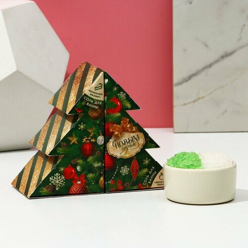 Подарочный набор С Новым годом 2 вида соли для ванны яблочный пирог и ванильный бисквит 399₽