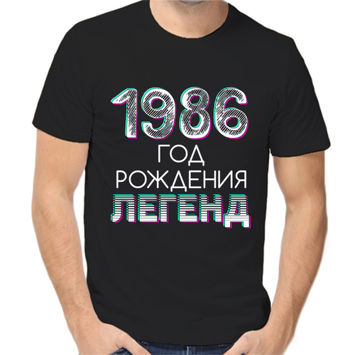 Футболка размер L, черный марка с новым годом 1986 г