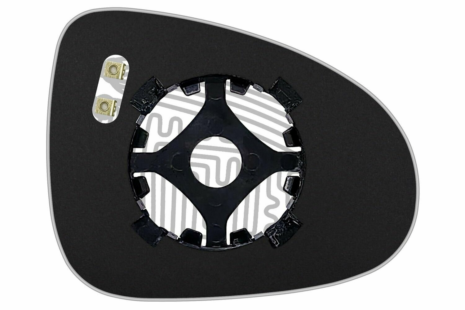 Зеркальный элемент левый VOLKSWAGEN Touareg II c 2010 по 2014 год выпуска сфера нейтральный c обогревом