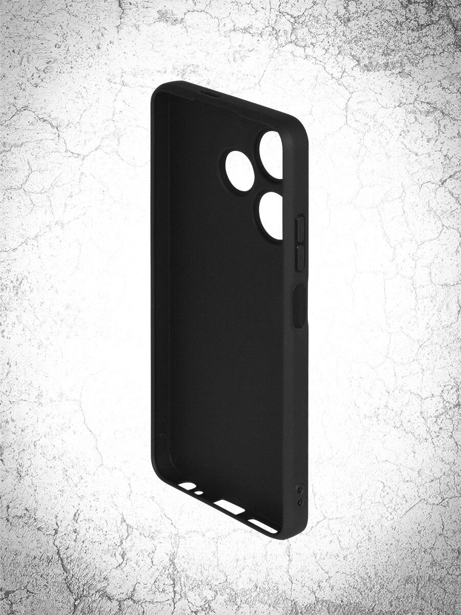 Чехол для Realme C67 (4G) / DF rmCase-43 (black) / Чехол для Реалми Си 67 (4Джи) (черный) — фото 1