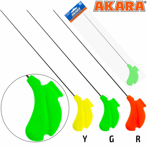 удочка зимняя akara master jig m 405 4 21г yellow хлыст жёсткий hi carbon Удочка зимняя Akara Master Jig M 405 (3-15 гр.) Green