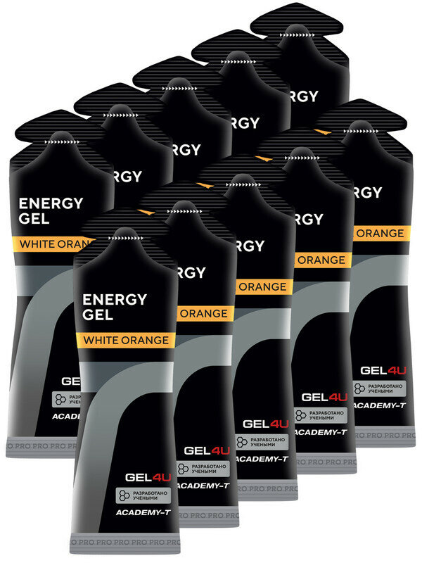 GEL4U, Energy Gel, 10х60мл (Апельсин)